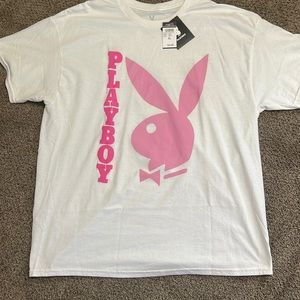 White Playboy Oversized tee